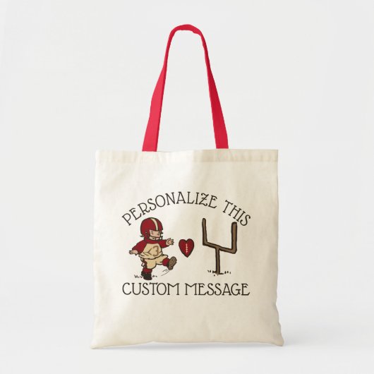 Football Kick Heart Tote Bag (Voorkant)