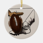 Football Kick T-shirts en cadeautjes Keramisch Ornament (Voorkant)