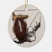 Football Kick T-shirts en cadeautjes Keramisch Ornament (Links)