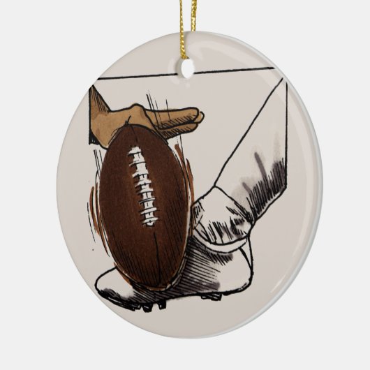 Football Kick T-shirts en cadeautjes Keramisch Ornament (Links)