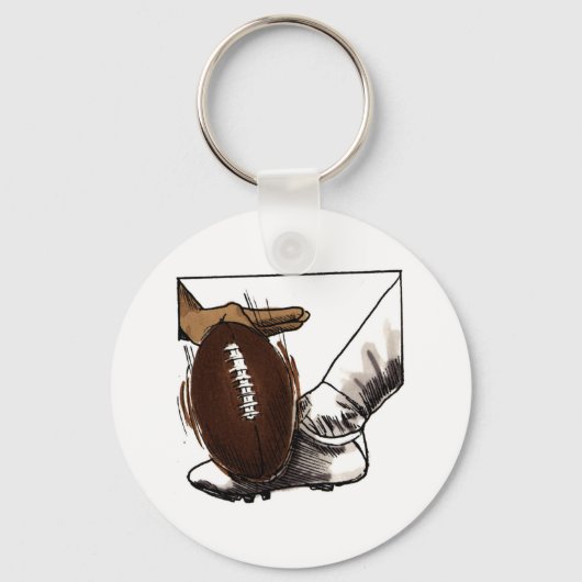 Football Kick T-shirts en cadeautjes Sleutelhanger (Voorkant)