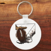 Football Kick T-shirts en cadeautjes Sleutelhanger (Voorkant)