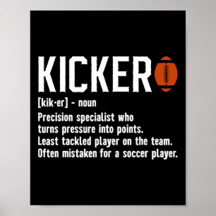 Football Kicker Definition Kicker Football Placeki Poster