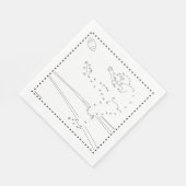 Football Kicker Sluit de Stippen aan Servet (Hoek)