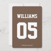 FOOTBALL KICKOFF OM HET EVEN WELKE LEEFTIJD BIRTHD KAART (Achterkant)