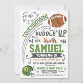 Football Kids Verjaardagsuitnodiging Kaart (Voorkant)