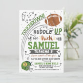 Football Kids Verjaardagsuitnodiging Kaart (Staand voorkant)