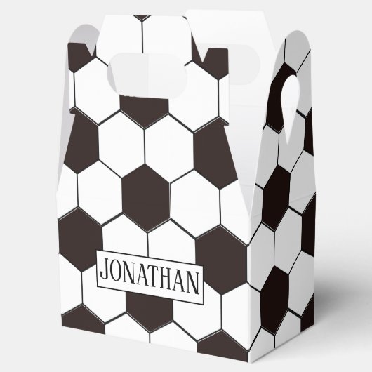 Football Kinder Voetbalpatroon Voetballer Verjaard Bedankdoosjes (Geopend)