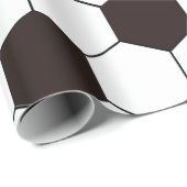 Football Kinder Voetbalpatroon Voetballer Verjaard Cadeaupapier (Rol Hoek)