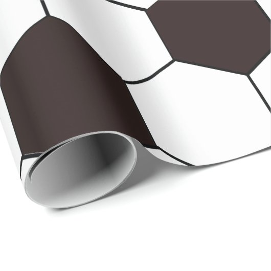 Football Kinder Voetbalpatroon Voetballer Verjaard Cadeaupapier (Rol Hoek)