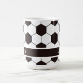 Football Kinder Voetbalpatroon Voetballer Verjaard Koffiemok (Center)