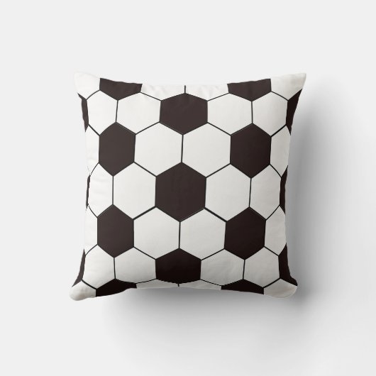 Football Kinder Voetbalpatroon Voetballer Verjaard Kussen (Achterkant)