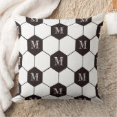 Football Kinder Voetbalpatroon Voetballer Verjaard Kussen (Deken)