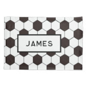 Football Kinder Voetbalpatroon Voetballer Verjaard Kussensloop (Achterkant)