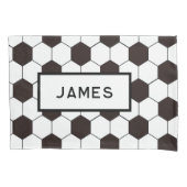 Football Kinder Voetbalpatroon Voetballer Verjaard Kussensloop (Voorkant)