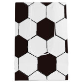 Football Kinder Voetbalpatroon Voetballer Verjaard Medium Cadeauzakje (Achterkant)