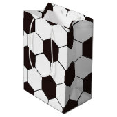 Football Kinder Voetbalpatroon Voetballer Verjaard Medium Cadeauzakje (Achterkant Gekanteld)