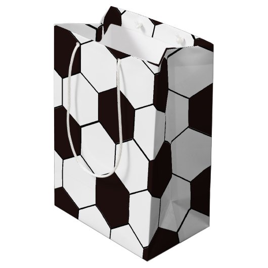 Football Kinder Voetbalpatroon Voetballer Verjaard Medium Cadeauzakje (Achterkant Gekanteld)