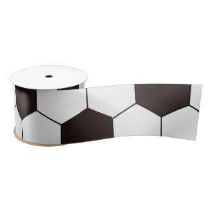 Football Kinder Voetbalpatroon Voetballer Verjaard Satijnen Lint