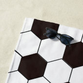 Football Kinder Voetbalpatroon Voetballer Verjaard Strandlaken (In situ)