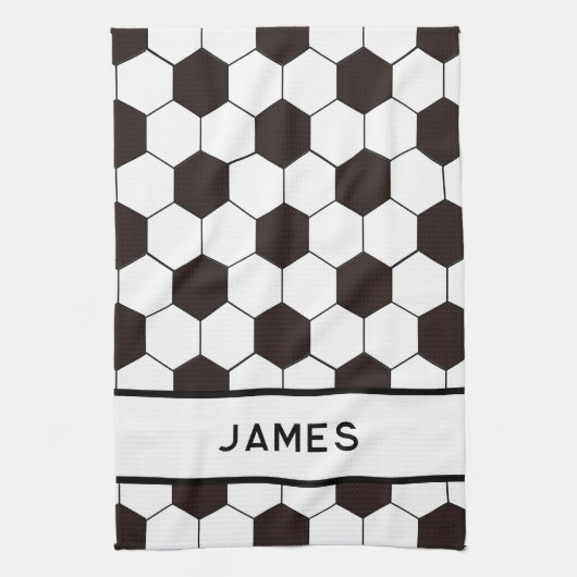 Football Kinder Voetbalpatroon Voetballer Verjaard Theedoek (Verticaal)