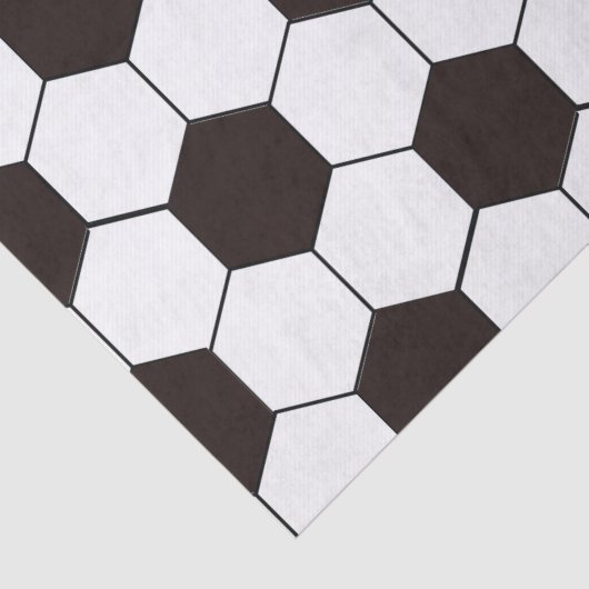 Football Kinder Voetbalpatroon Voetballer Verjaard Tissuepapier (Detail)