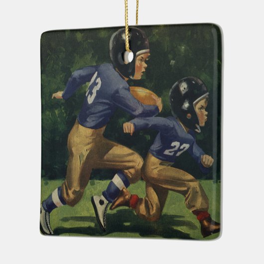  Football, Kinderen, Jongens die Sporten Keramisch Ornament (Links)