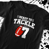 Football klaar voor 7 jaar Kinder 7e verjaardag T-shirt