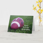 Football Kleinzoon Verjaardag Kaart (Gele Bloem)