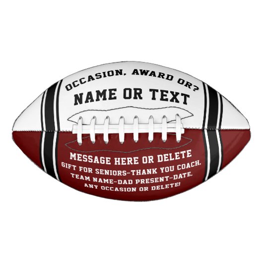  Football, KLEUREN WIJZIGEN, GEPERSONALISEERD American Football (Voorkant)