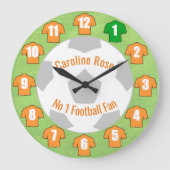 Football klok - Gold Oranje Shirten (Voorkant)