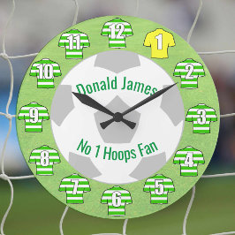 Football klok - Groene gehoorzame Shirten