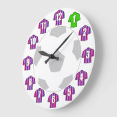 Football klok - met Claret en Blue Shirten (Hoek)