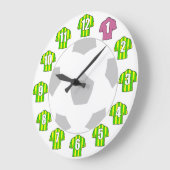 Football Klok - met Groene en Gele Shirten (Hoek)