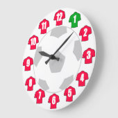 Football klok - met rode Shirten (Hoek)