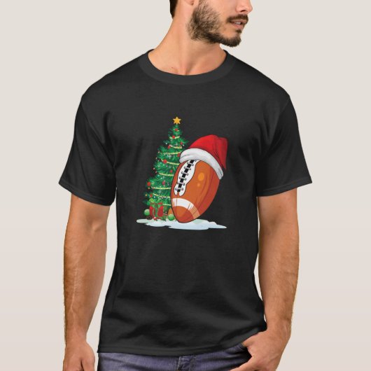 Football kogelkerstkleed voor mannen t-shirt (Voorkant)