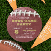 Football kom spel goud ronde uitnodiging