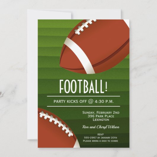 Football kom spel kaart (Voorkant)