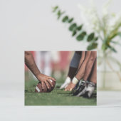 Football krammage briefkaart (Staand voorkant)