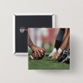 Football krammage vierkante button 5,1 cm (Voorkant /achterkant)