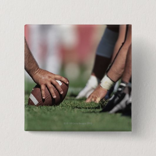 Football krammage vierkante button 5,1 cm (Voorkant)