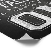 Football KRIJGT UW GAME GEZICHT OP Teken Chalk Pri Poster (Hoek)