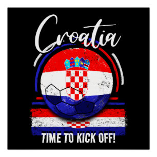 Football Kroatische vlag, Kroatisch nationaal team Perfect Poster