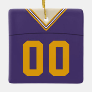 Football Lacrosse Jersey Ornament