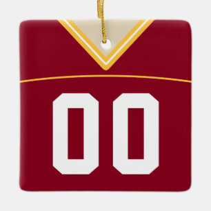  Football Lacrosse Jersey Ornament