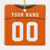  Football Lacrosse Jersey Ornament (Achterkant)