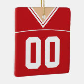  Football Lacrosse Jersey Ornament (Rechts)