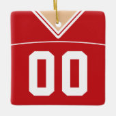  Football Lacrosse Jersey Ornament (Voorkant)