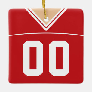  Football Lacrosse Jersey Ornament