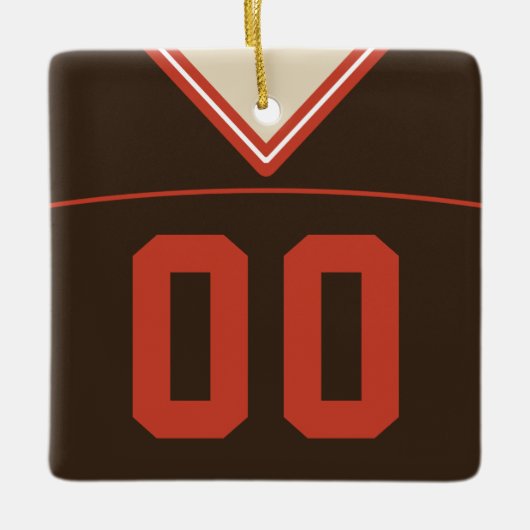  Football Lacrosse Jersey Ornament (Voorkant)